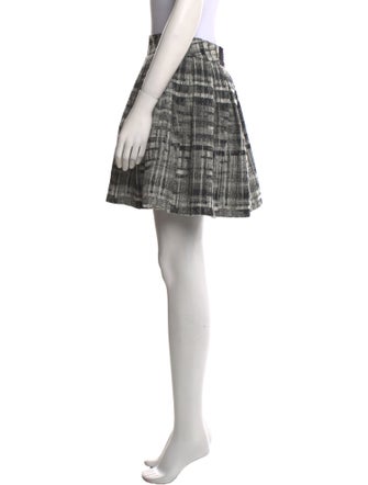 Alice + Olivia Plaid Print Mini Skirt
