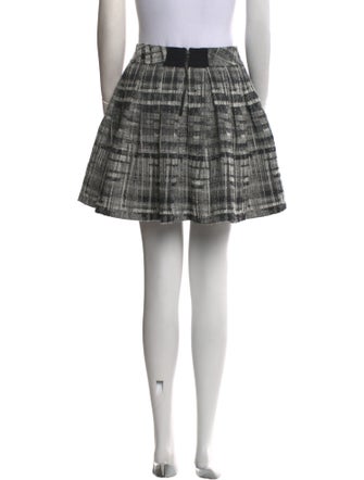 Alice + Olivia Plaid Print Mini Skirt