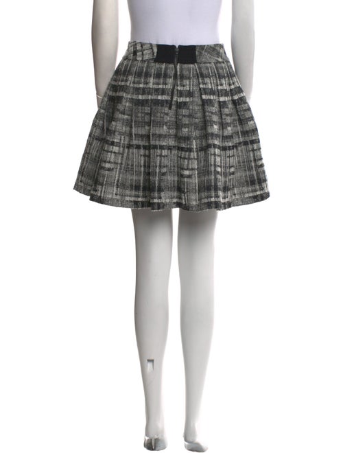 Alice + Olivia Plaid Print Mini Skirt