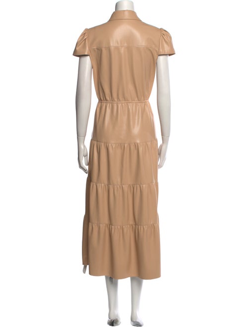 Alice + Olivia Faux Leather Long Dress