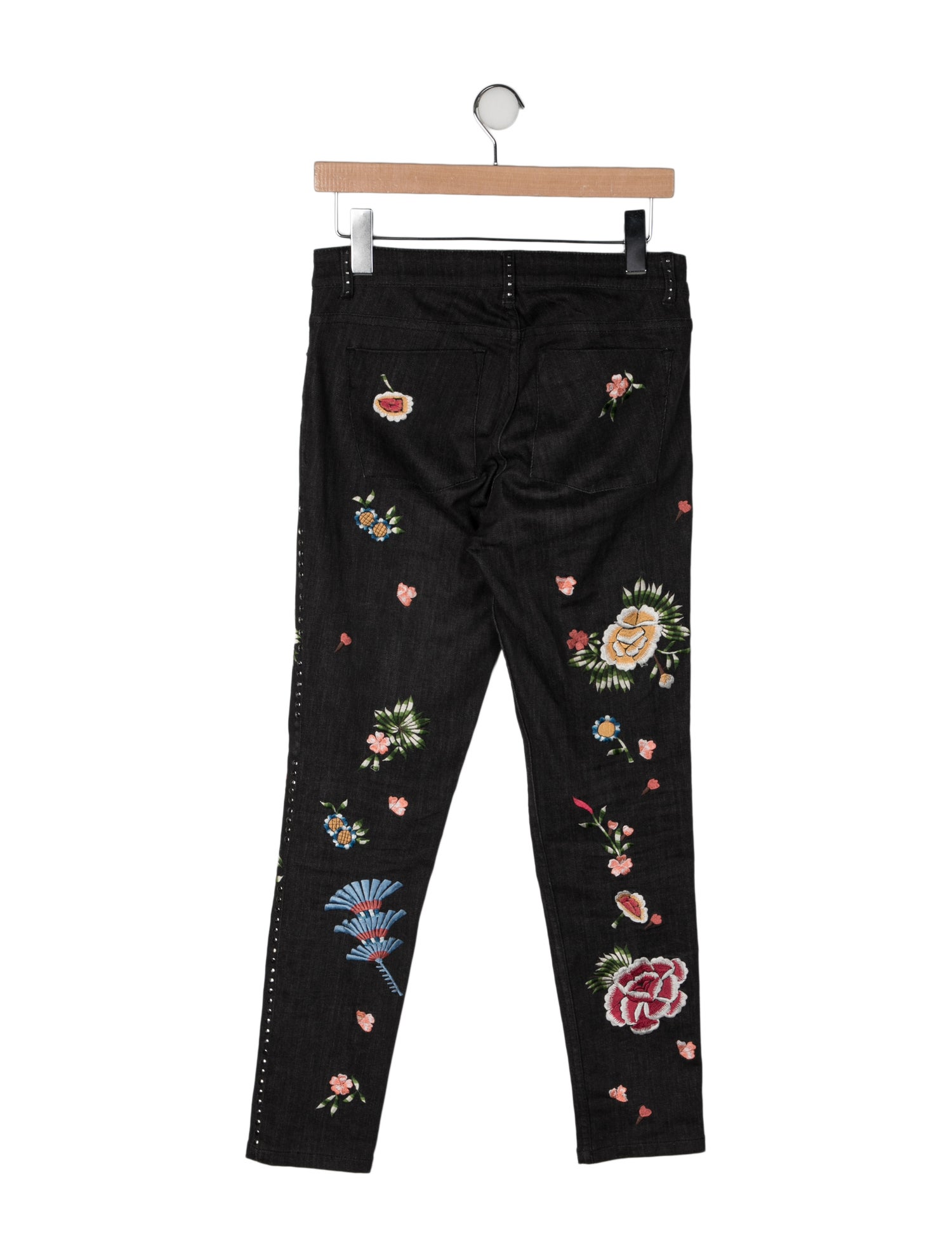Alice + Olivia Mid-Rise Skinny Leg Jeans