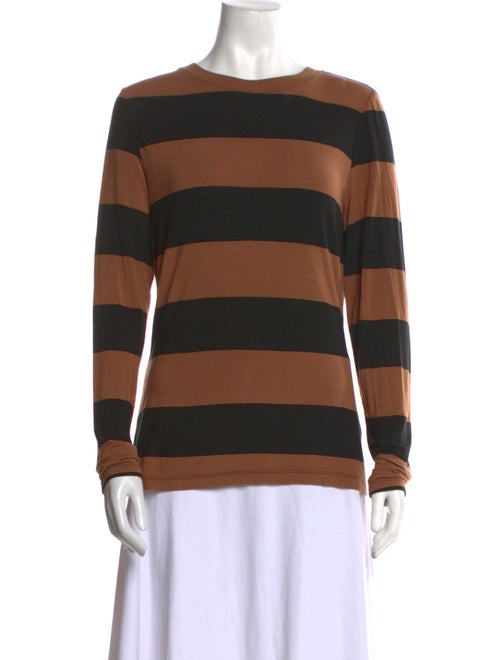 Alice + Olivia Striped Crew Neck Sweatshirt