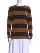 Alice + Olivia Striped Crew Neck Sweatshirt