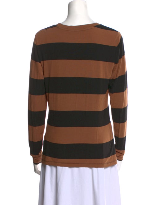 Alice + Olivia Striped Crew Neck Sweatshirt