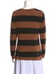 Alice + Olivia Striped Crew Neck Sweatshirt
