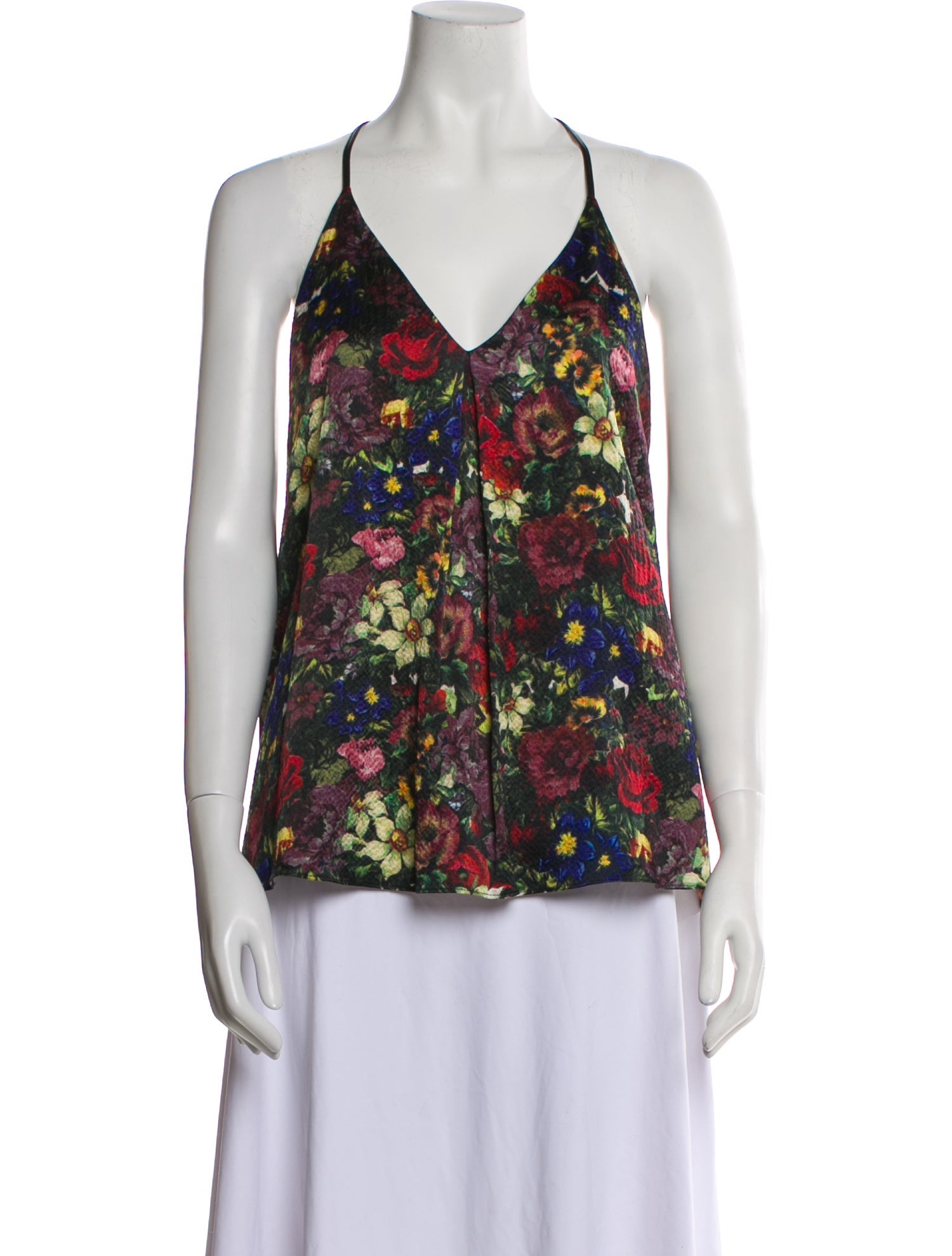 Alice + Olivia Silk Floral Print Blouse
