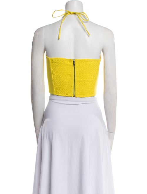 Alice + Olivia Halterneck Sleeveless Crop Top
