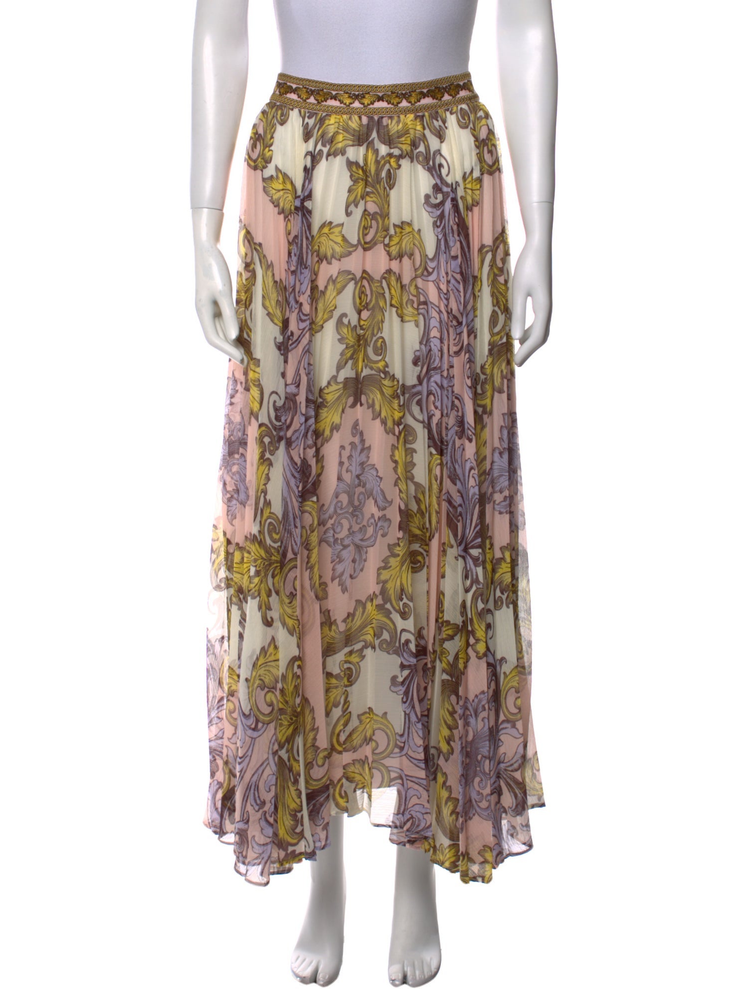 Alice + Olivia Printed Midi Length Skirt