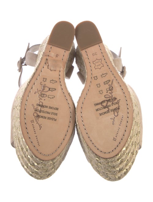 Alice + Olivia Suede Cutout Accent Slingback Pumps