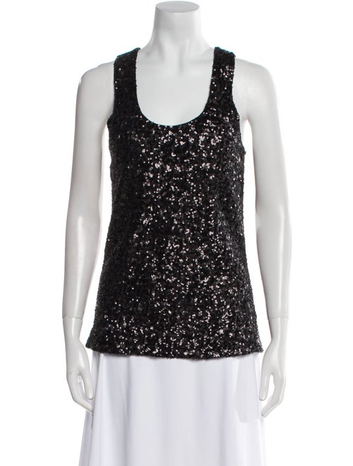 Alice + Olivia Nylon Scoop Neck Top