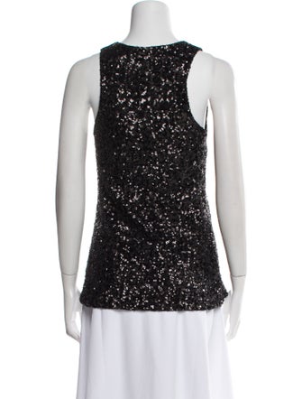 Alice + Olivia Nylon Scoop Neck Top