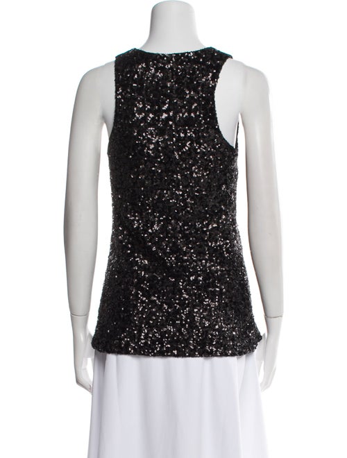 Alice + Olivia Nylon Scoop Neck Top