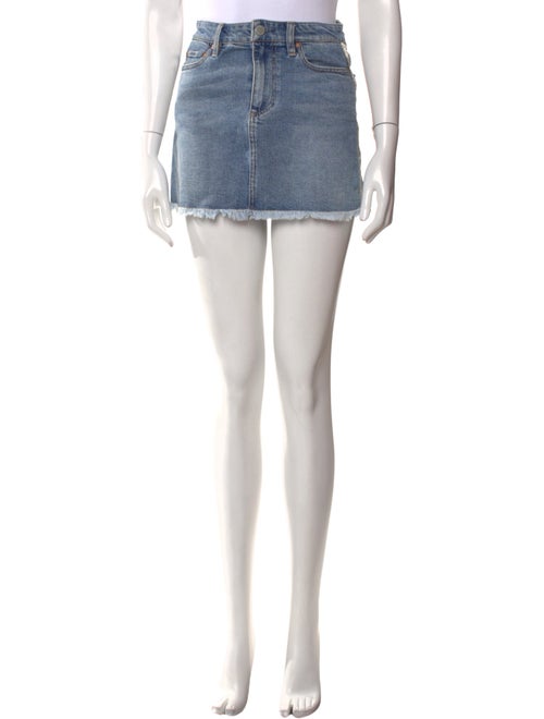 Alice + Olivia Distressed Accents Mini Skirt