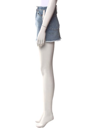 Alice + Olivia Distressed Accents Mini Skirt