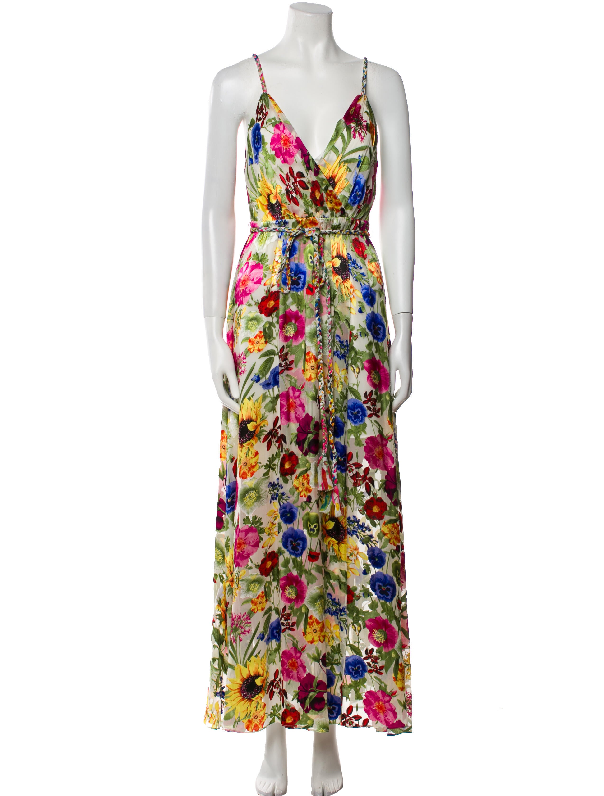 Alice + Olivia Floral Print Long Dress