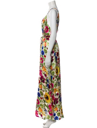 Alice + Olivia Floral Print Long Dress