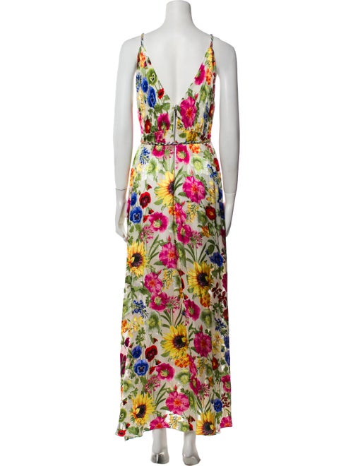 Alice + Olivia Floral Print Long Dress