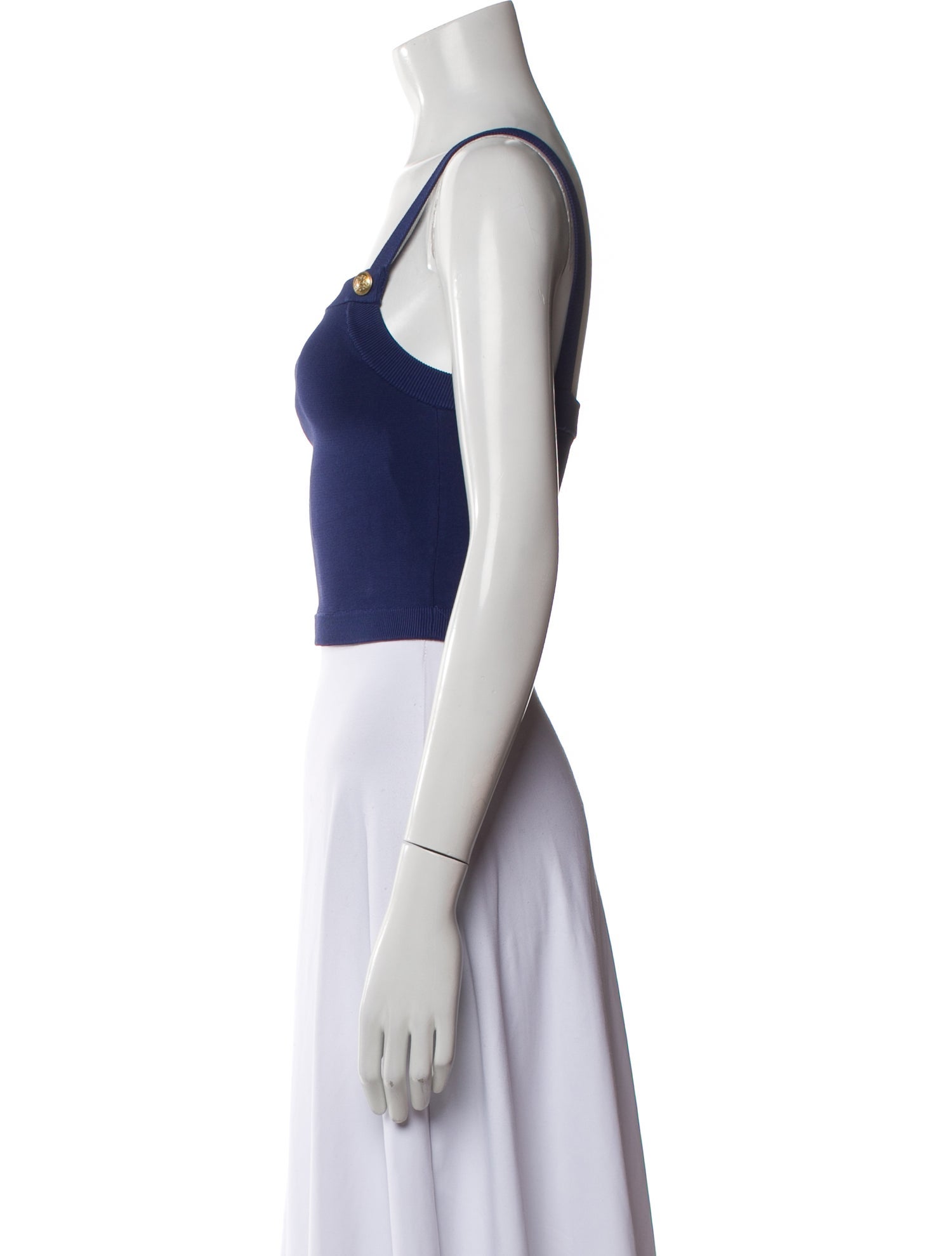 Alice + Olivia Square Neckline Sleeveless Crop Top