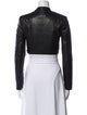 Alice + Olivia Lamb Leather Biker Jacket