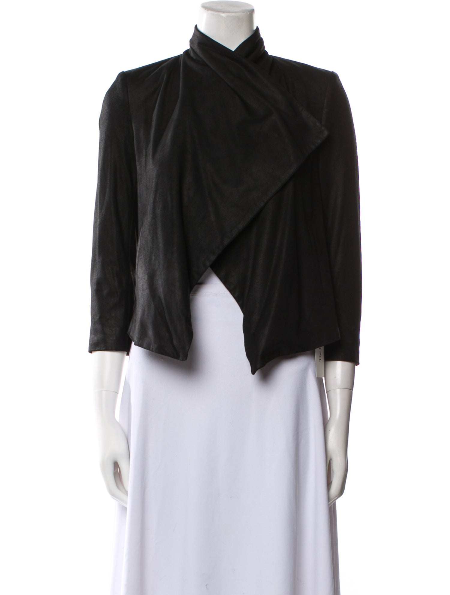 Alice + Olivia Goat Leather Evening Jacket