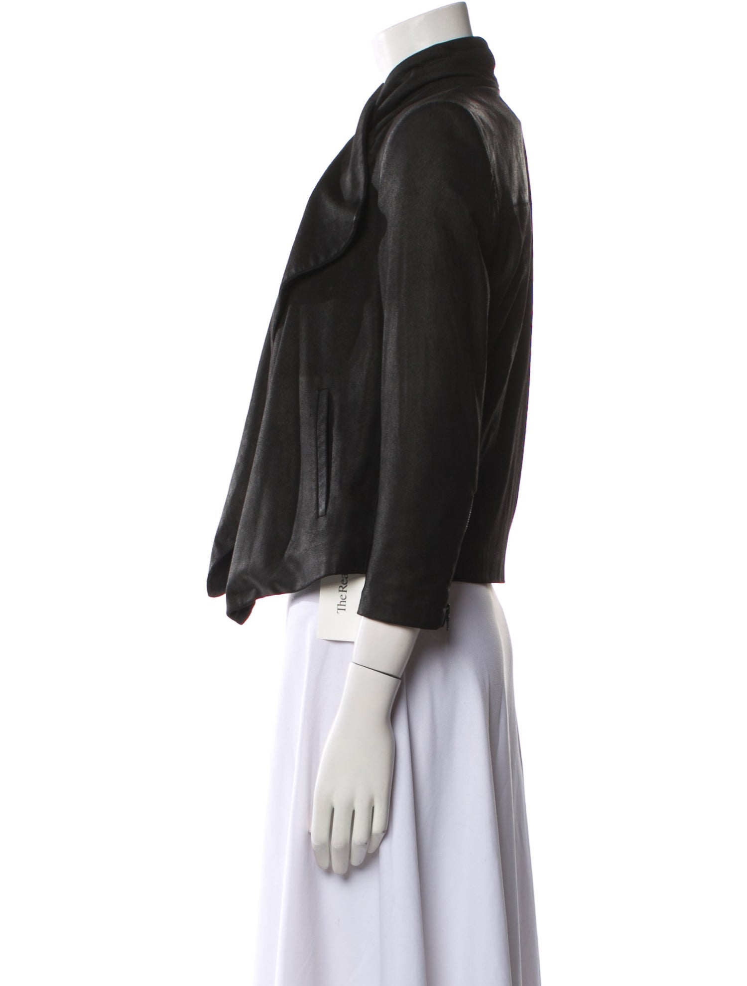 Alice + Olivia Goat Leather Evening Jacket