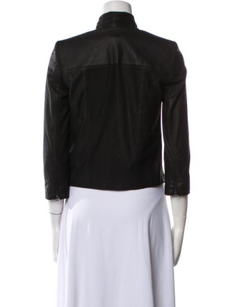 Alice + Olivia Goat Leather Evening Jacket