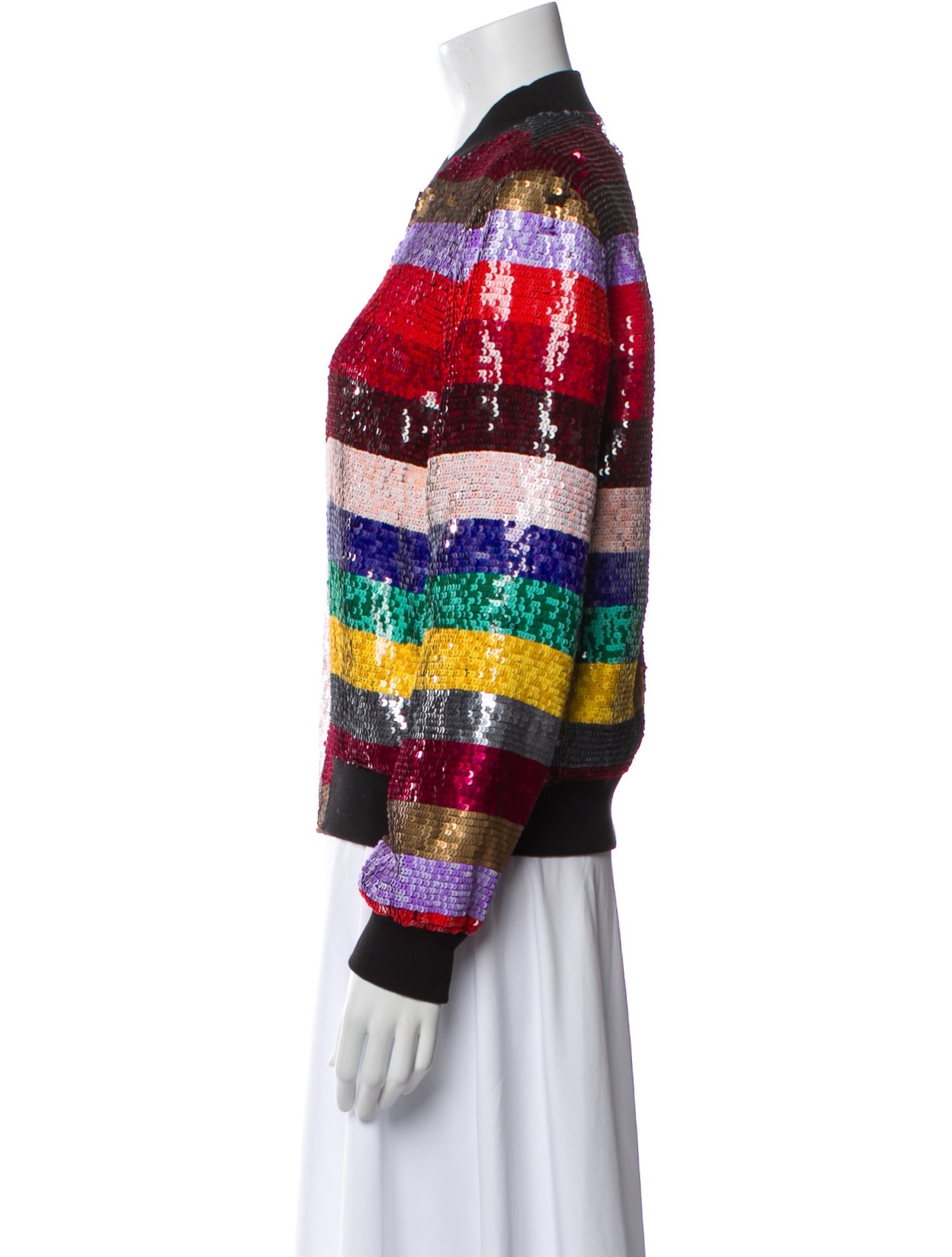 Alice + Olivia Striped Evening Jacket