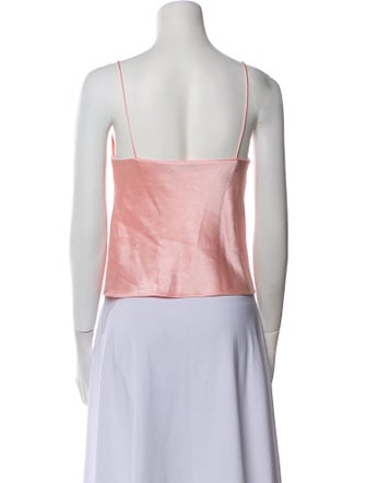 Alice + Olivia Square Neckline Sleeveless Crop Top