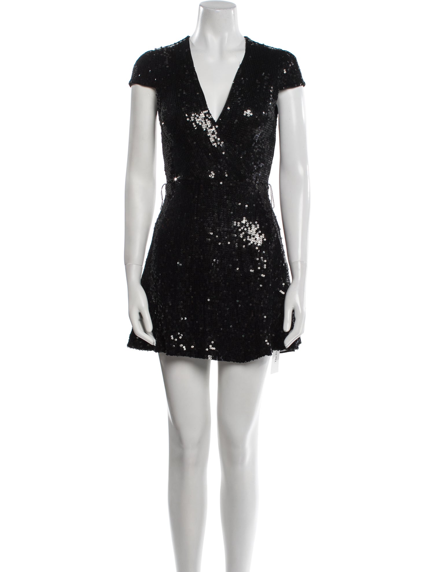 Alice + Olivia V-Neck Mini Dress