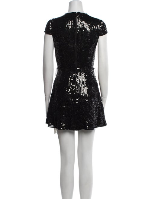 Alice + Olivia V-Neck Mini Dress