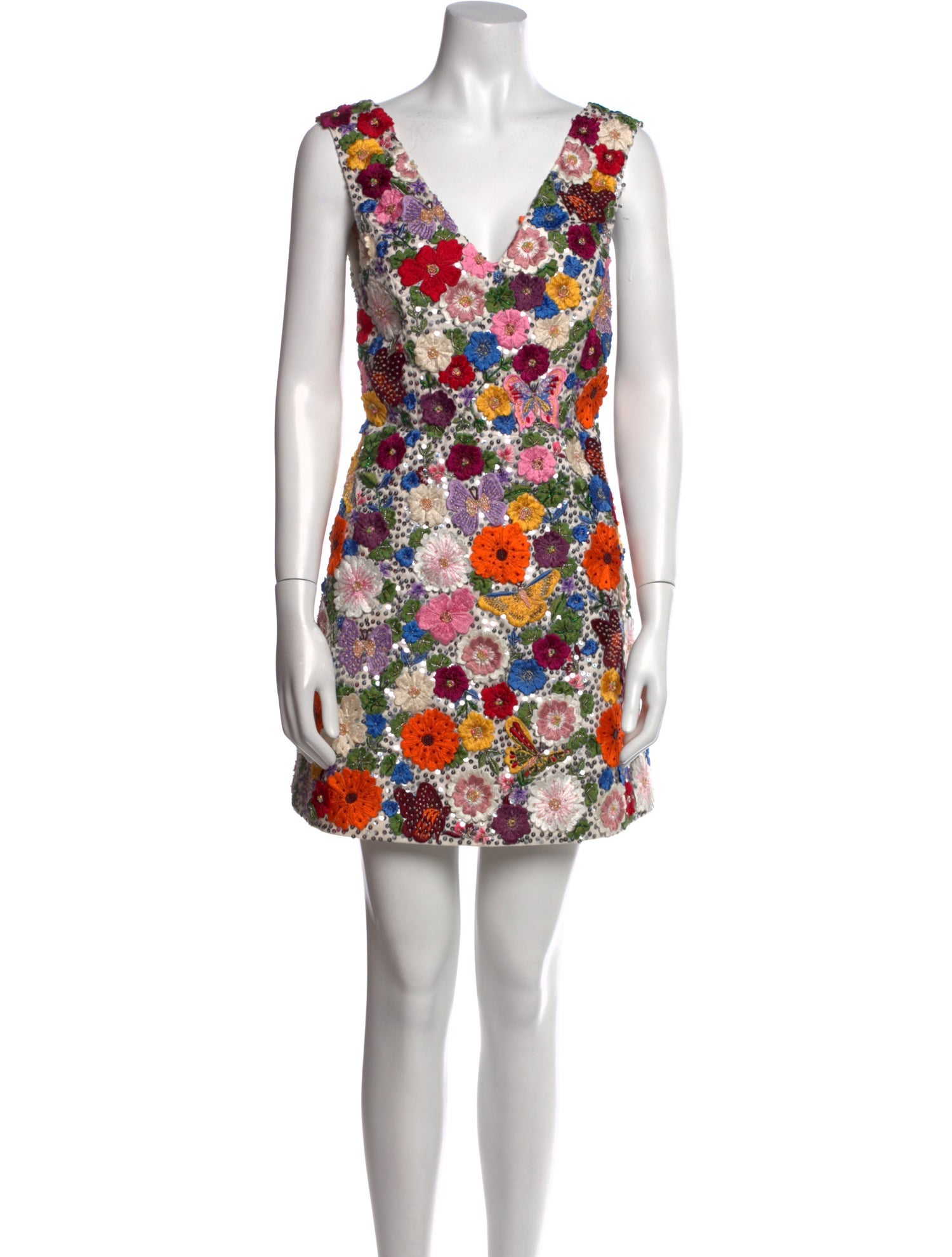 Alice + Olivia Floral Print Mini Dress w/ Tags