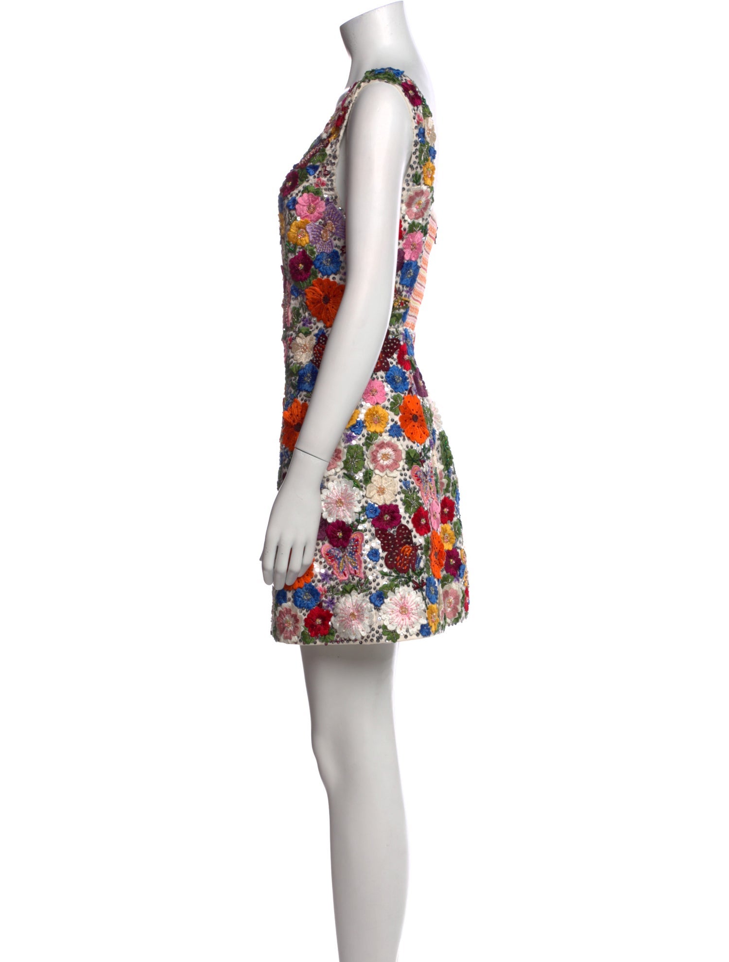 Alice + Olivia Floral Print Mini Dress w/ Tags