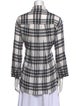 Alice + Olivia Plaid Print Long Sleeve Button-Up Top