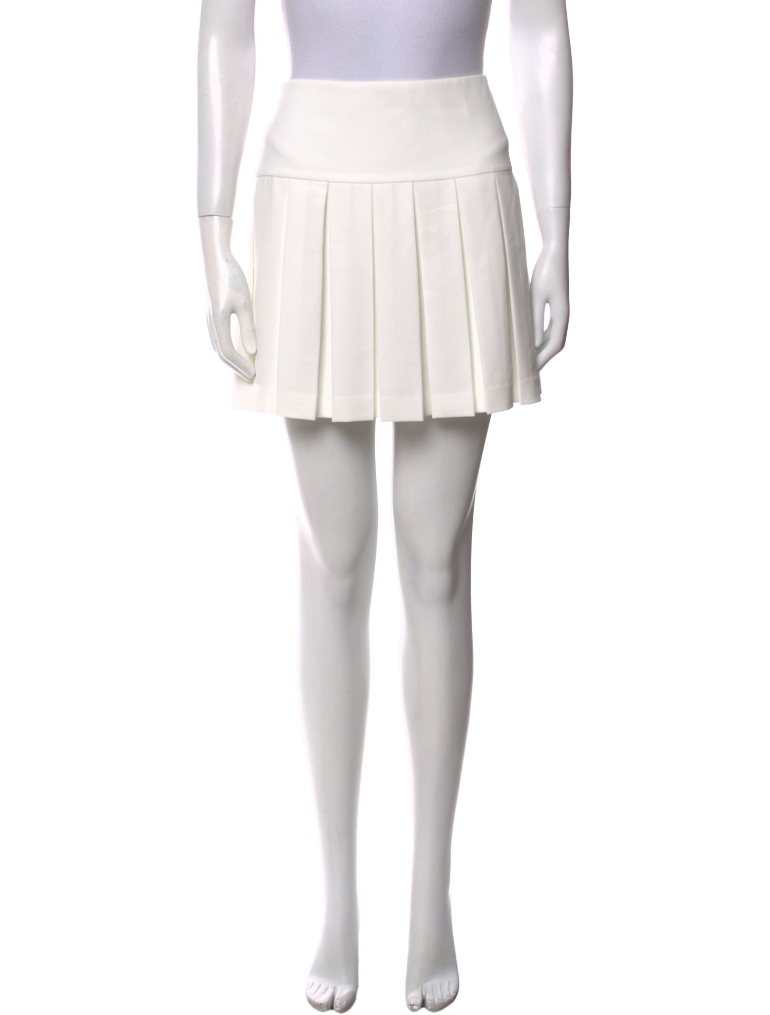 Alice + Olivia Pleated Accents Mini Skirt