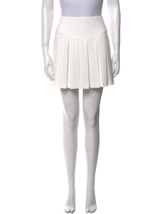 Alice + Olivia Pleated Accents Mini Skirt