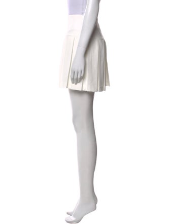 Alice + Olivia Pleated Accents Mini Skirt