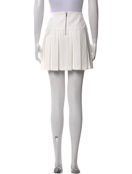 Alice + Olivia Pleated Accents Mini Skirt