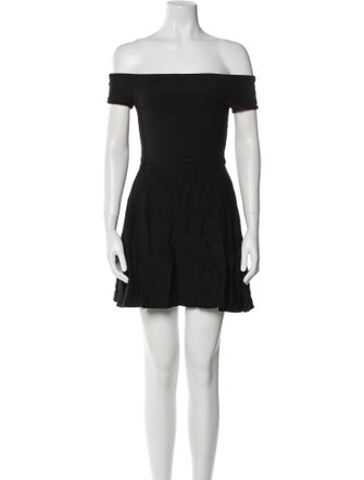 Alice + Olivia Off-The-Shoulder Mini Dress