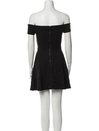 Alice + Olivia Off-The-Shoulder Mini Dress