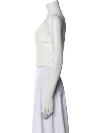 Alice + Olivia Halterneck Sleeveless Crop Top