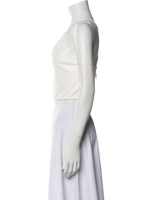 Alice + Olivia Halterneck Sleeveless Crop Top