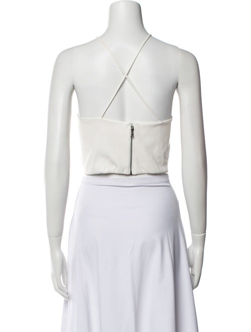 Alice + Olivia Halterneck Sleeveless Crop Top