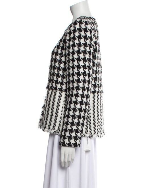 Alice + Olivia Houndstooth Print Evening Jacket
