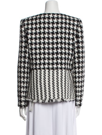 Alice + Olivia Houndstooth Print Evening Jacket