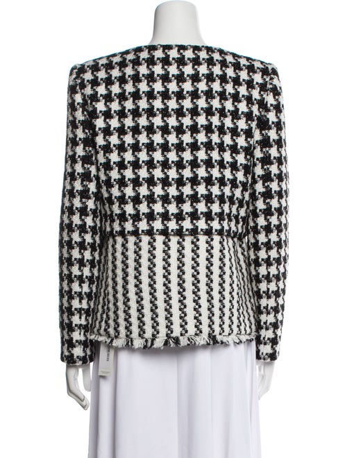 Alice + Olivia Houndstooth Print Evening Jacket