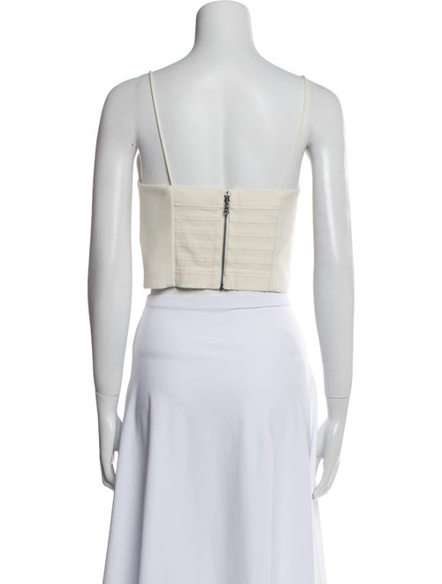 Alice + Olivia V-Neck Sleeveless Crop Top