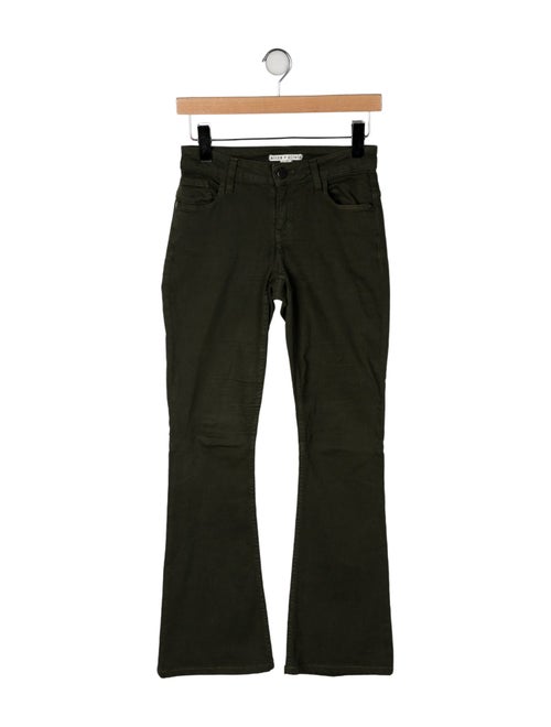 Alice + Olivia Low-Rise Straight Leg Jeans