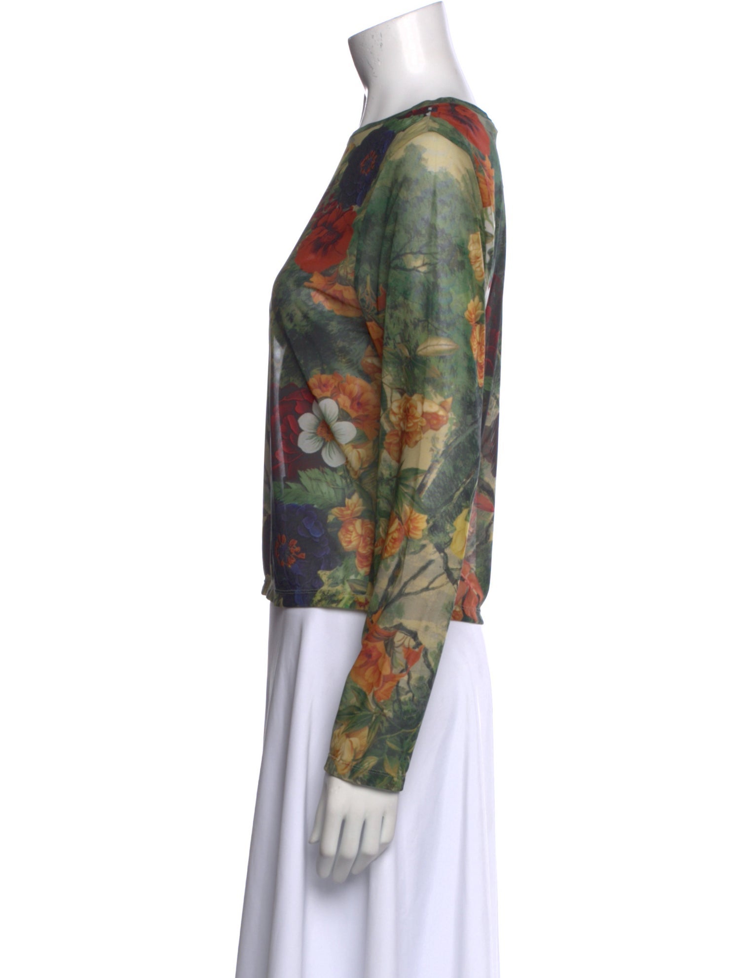 Alice + Olivia Floral Print Scoop Neck Top w/ Tags