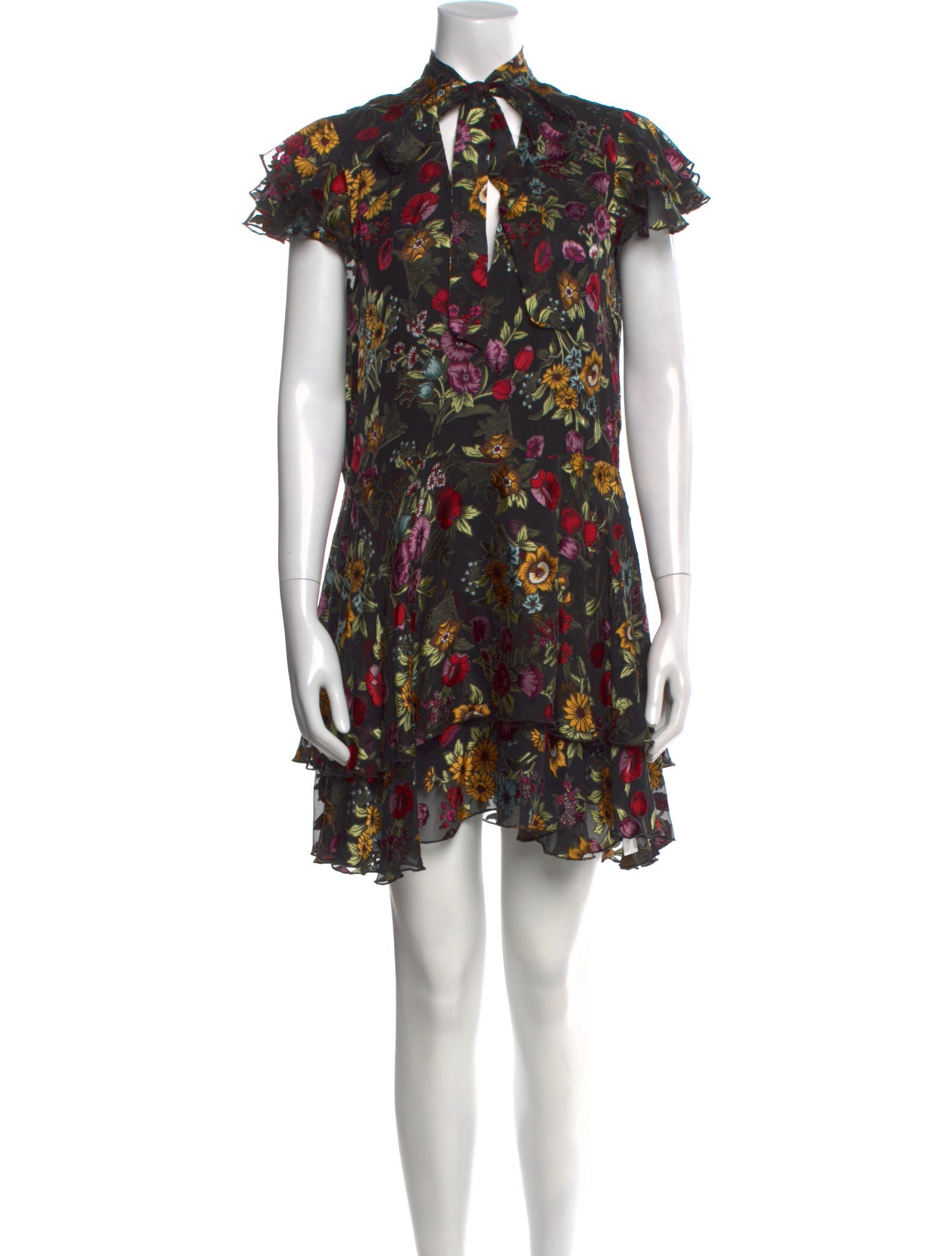 Alice + Olivia Floral Print Mini Dress