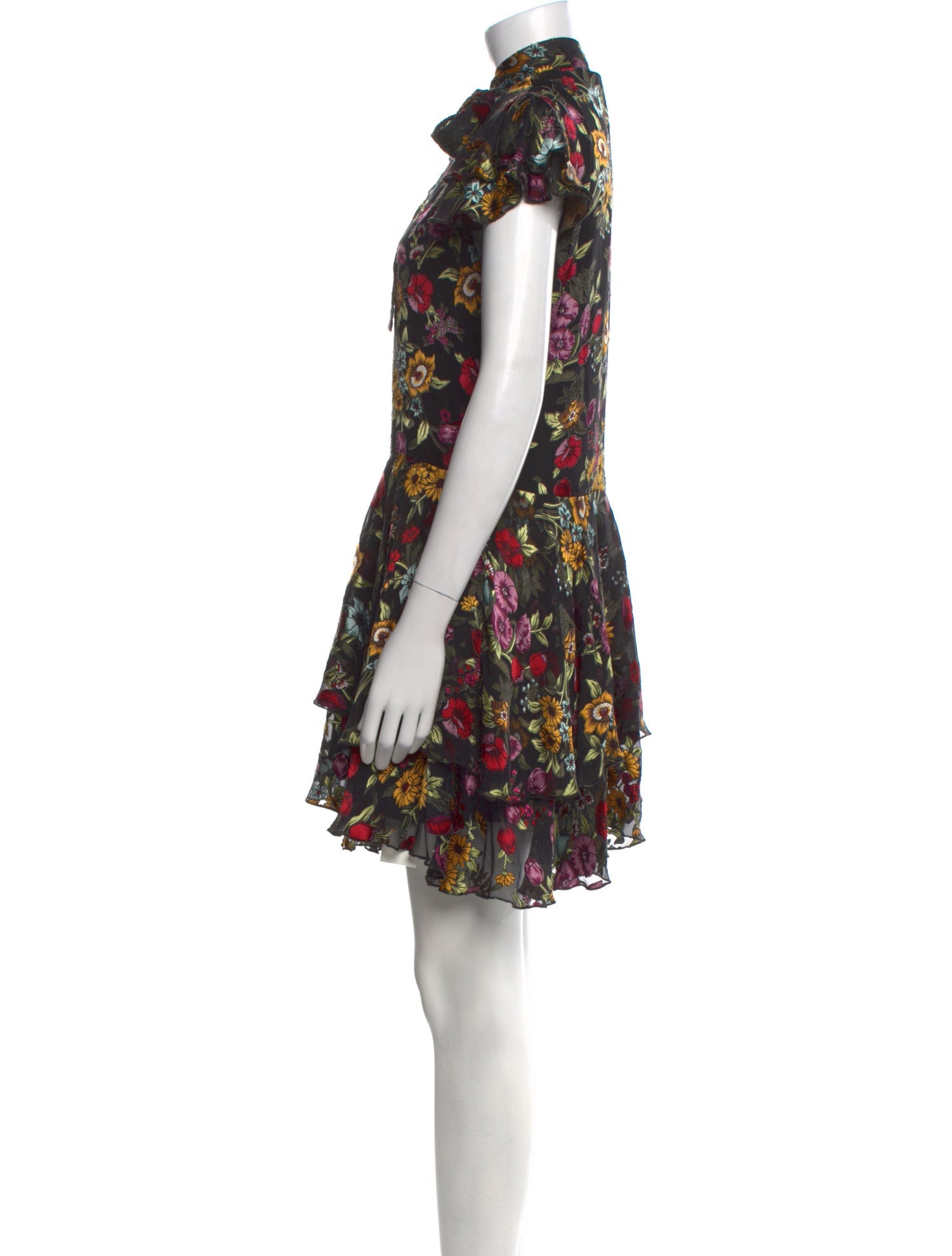 Alice + Olivia Floral Print Mini Dress